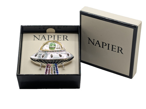 Spilla napier tono argento - spilla, ufo